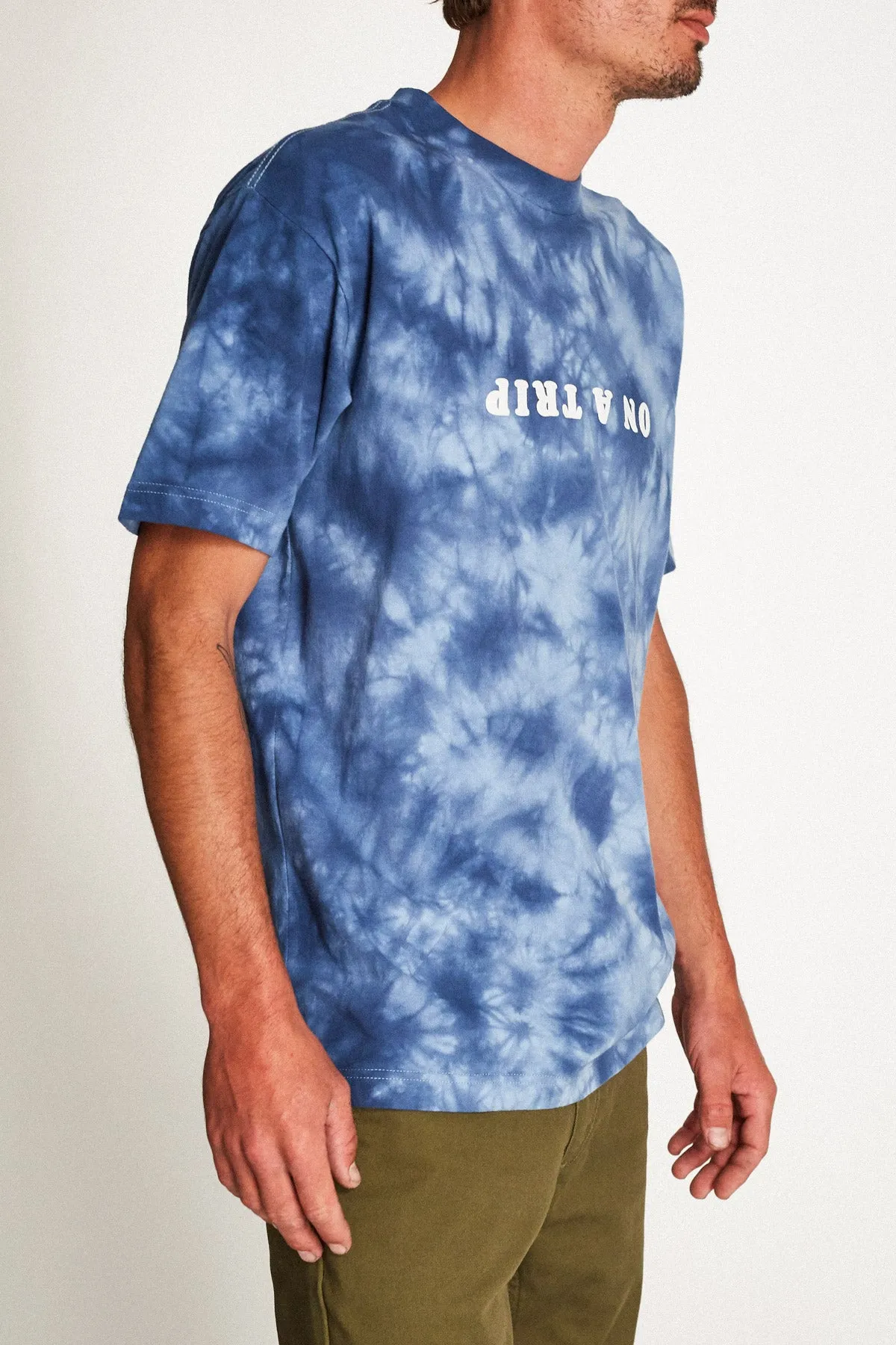 Trippin S/S Standard Tee - Blue sold by Brixton product image thumbnail 4