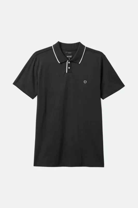 Mod Flex S/S Polo - Black sold by Brixton