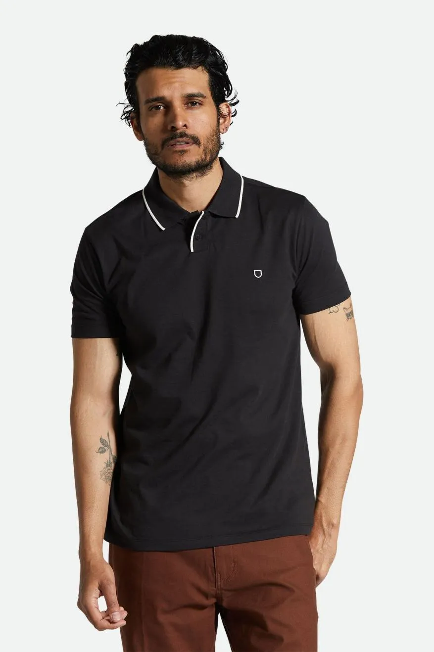 Mod Flex S/S Polo - Black sold by Brixton product image thumbnail 2
