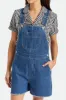 Christina Short Overall - Indigo Rinse sold by Brixton