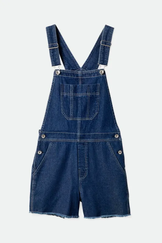 Christina Short Overall - Indigo Rinse sold by Brixton