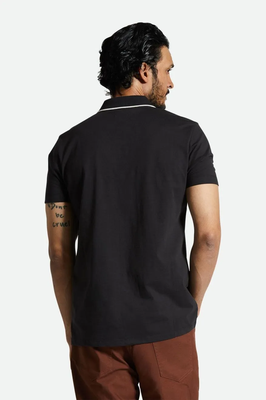 Mod Flex S/S Polo - Black sold by Brixton product image thumbnail 3
