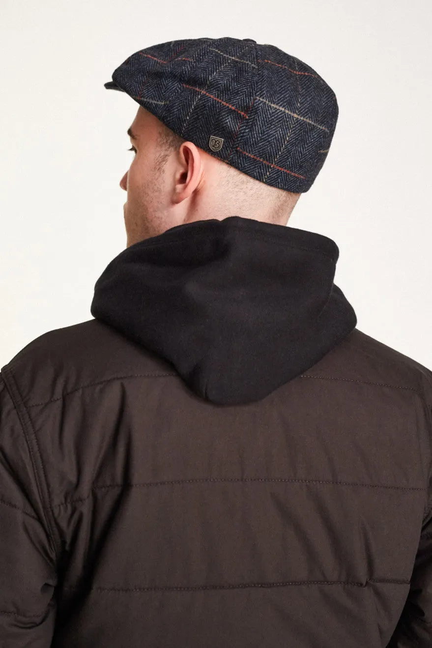 Brood Snap Cap - Navy Plaid sold by Brixton product image thumbnail 4