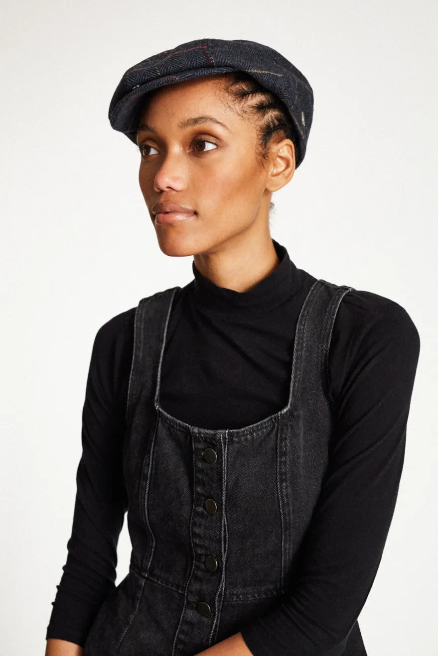 Brood Snap Cap - Navy Plaid sold by Brixton product image thumbnail 3