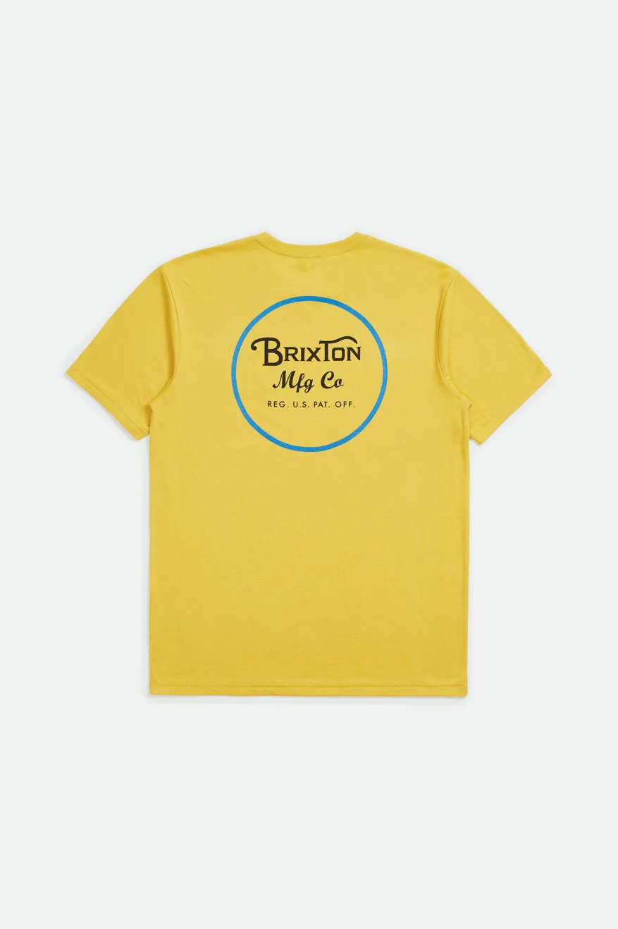 Wheeler II S/S Premium Tee - Sunset Yellow sold by Brixton product image thumbnail 2