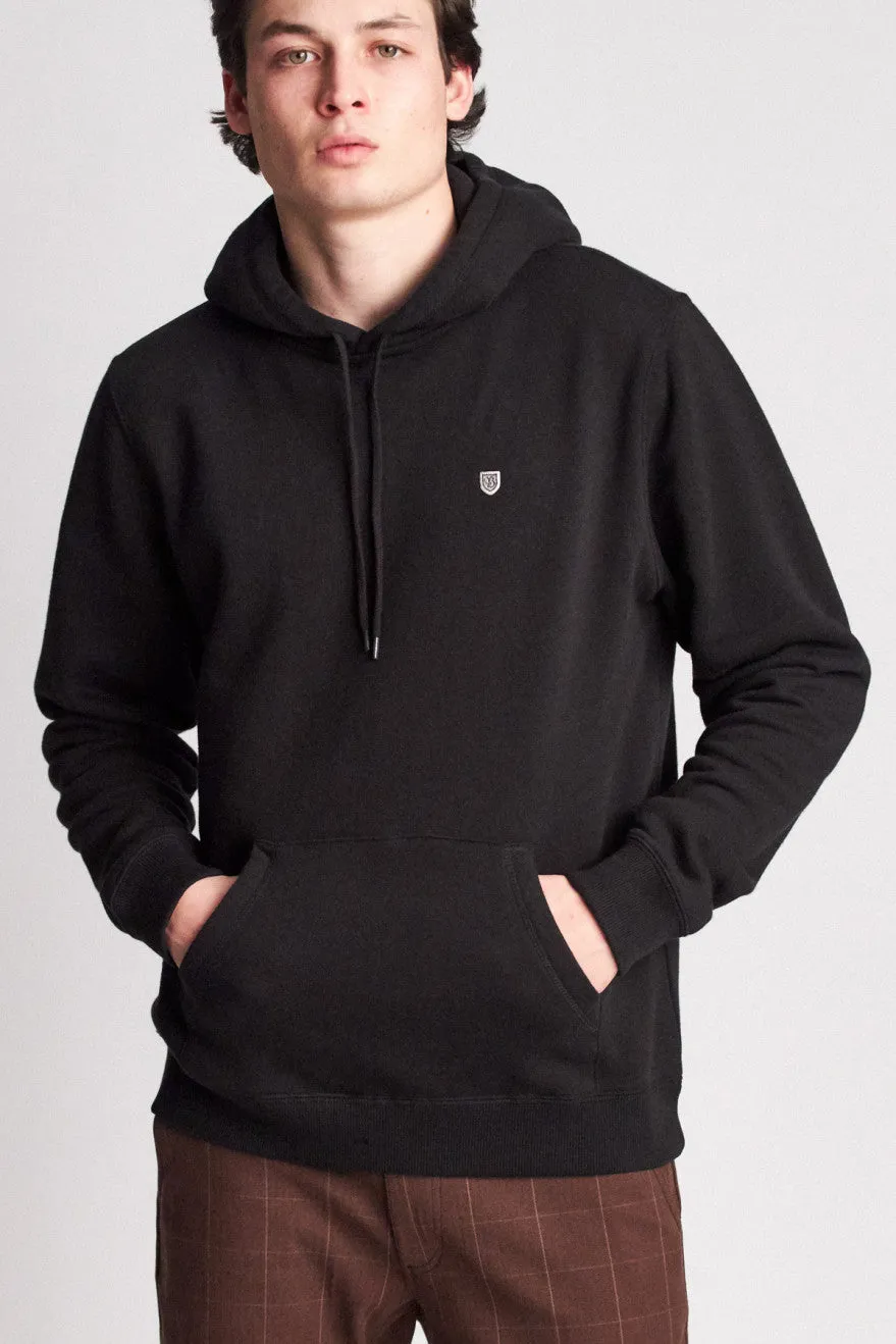 B-Shield INTL Hood Fleece - Black sold by Brixton