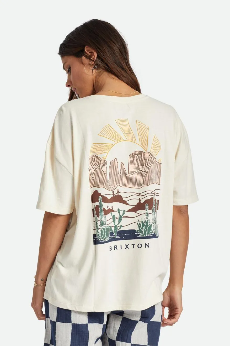 Cultivate Oversized Boyfriend Tee - Whitecap sold by Brixton