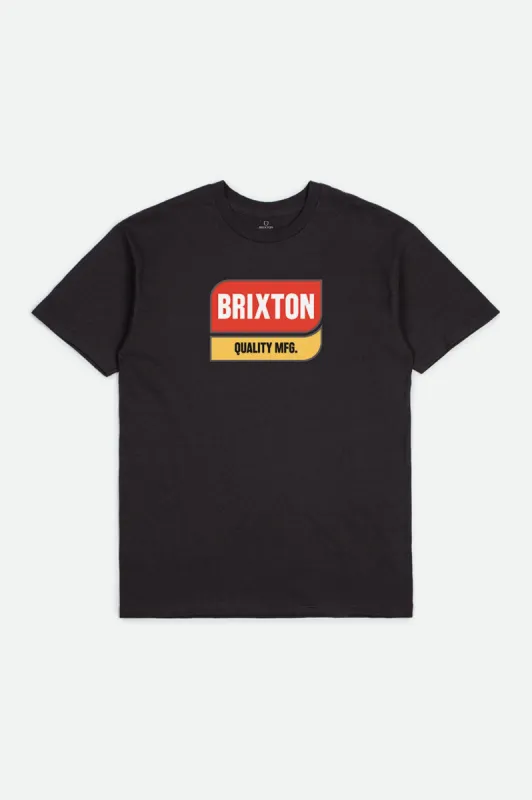 Scoop S/S Standard Tee - Black sold by Brixton