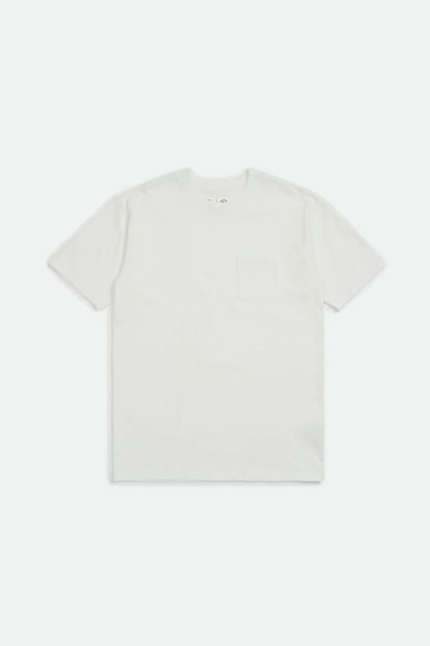 Basic S/S Standard Pocket Tee - Off White sold by Brixton