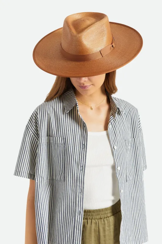 Jo Straw Rancher - Rust/Natural sold by Brixton