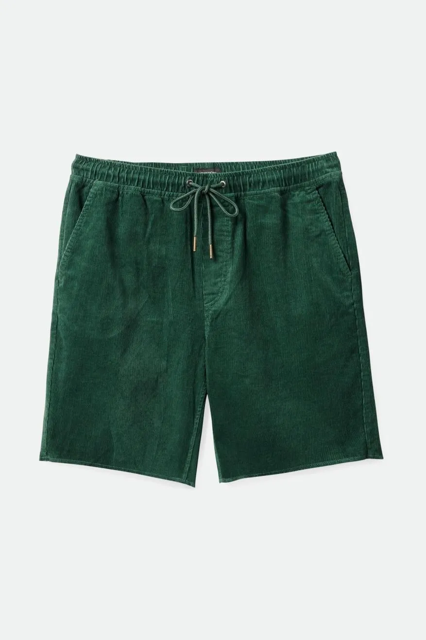 Madrid II Corduroy Short 8" - Trekking Green Cord sold by Brixton product image thumbnail 3