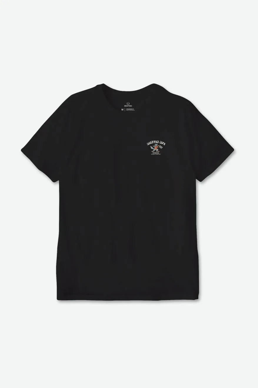 Wynmore S/S Tailored Tee - Black sold by Brixton product image thumbnail 2