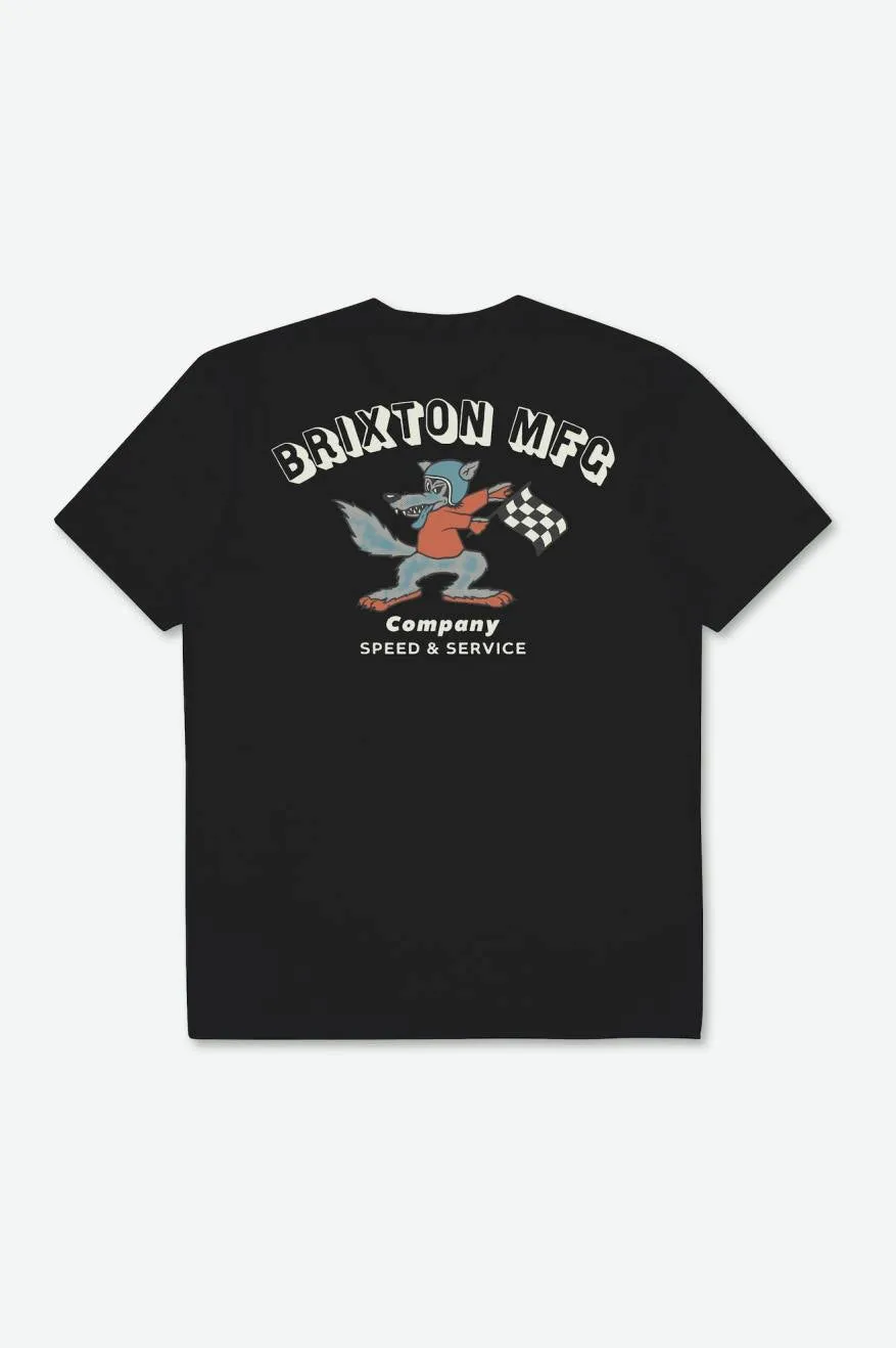 Wynmore S/S Tailored Tee - Black sold by Brixton