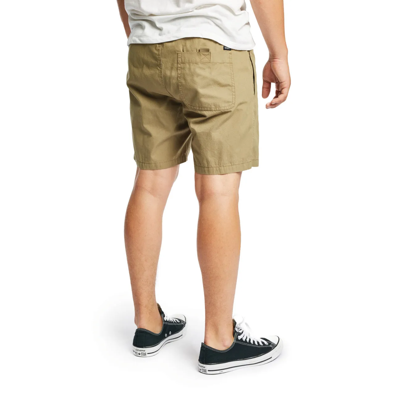 Steady Elastic Wb Short - Washed Olive sold by Brixton product image thumbnail 3