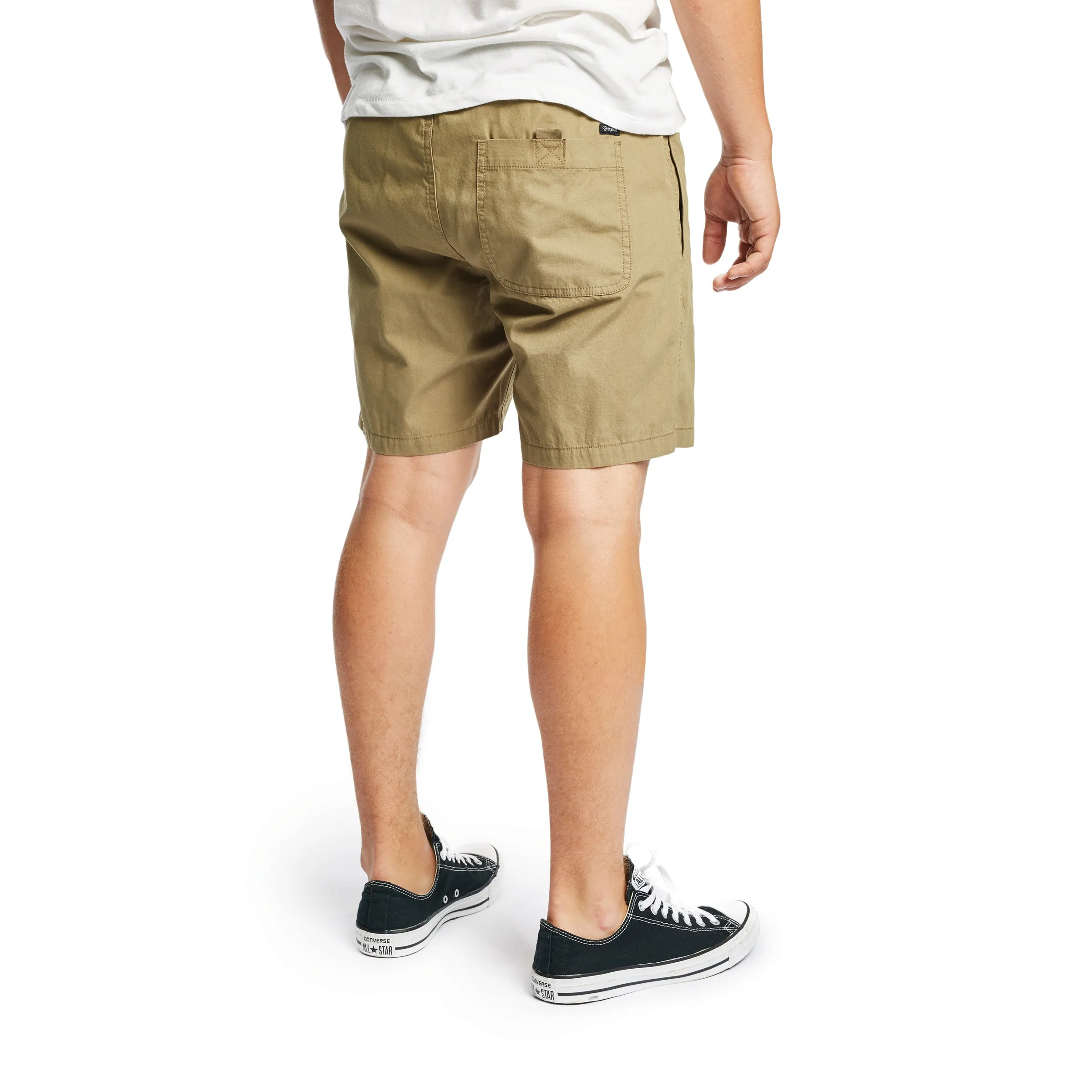 Steady Elastic Wb Short - Washed Olive sold by Brixton product image thumbnail 2