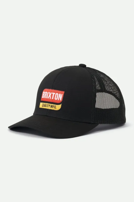 Scoop NetPlus MP Trucker Hat - Black/Black sold by Brixton