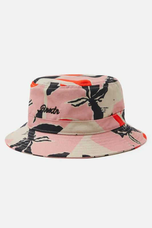 Sprint Packable Bucket Hat - Pink/Red sold by Brixton