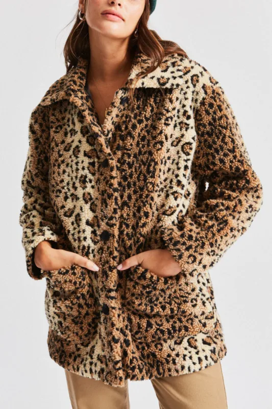 Bern Coat - Leopard sold by Brixton