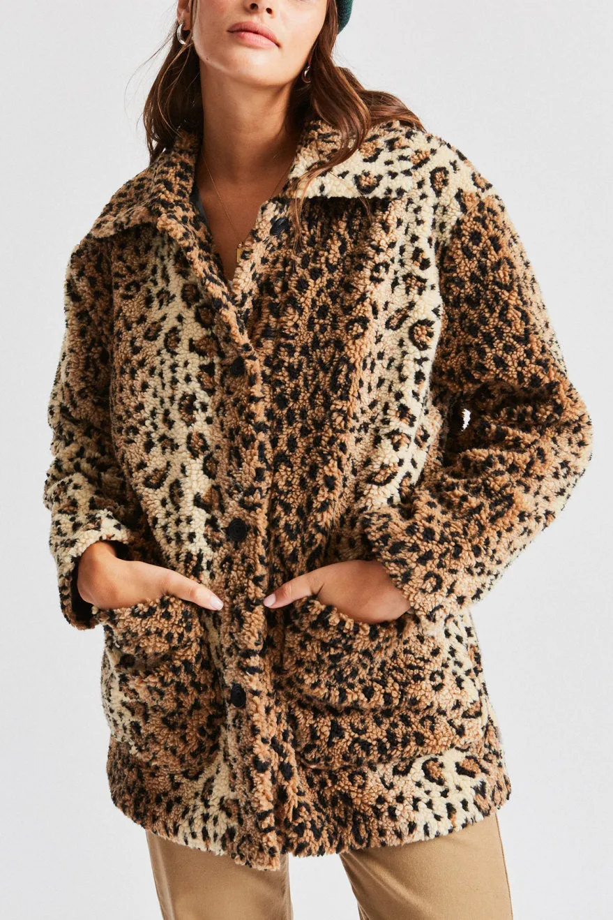Bern Coat - Leopard sold by Brixton