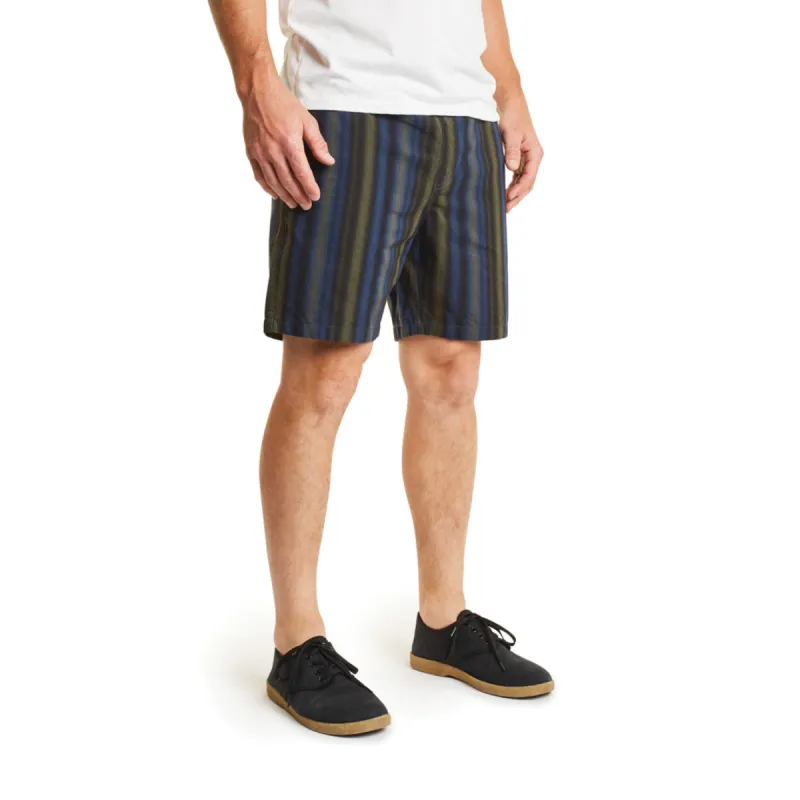 Steady Elastic Waistband Short - Navy/Green sold by Brixton