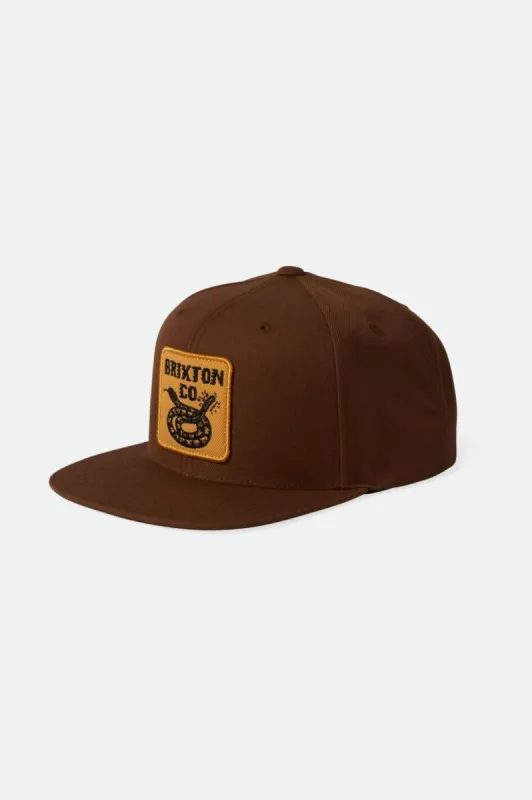 Homer MP Snapback - Sepia sold by Brixton