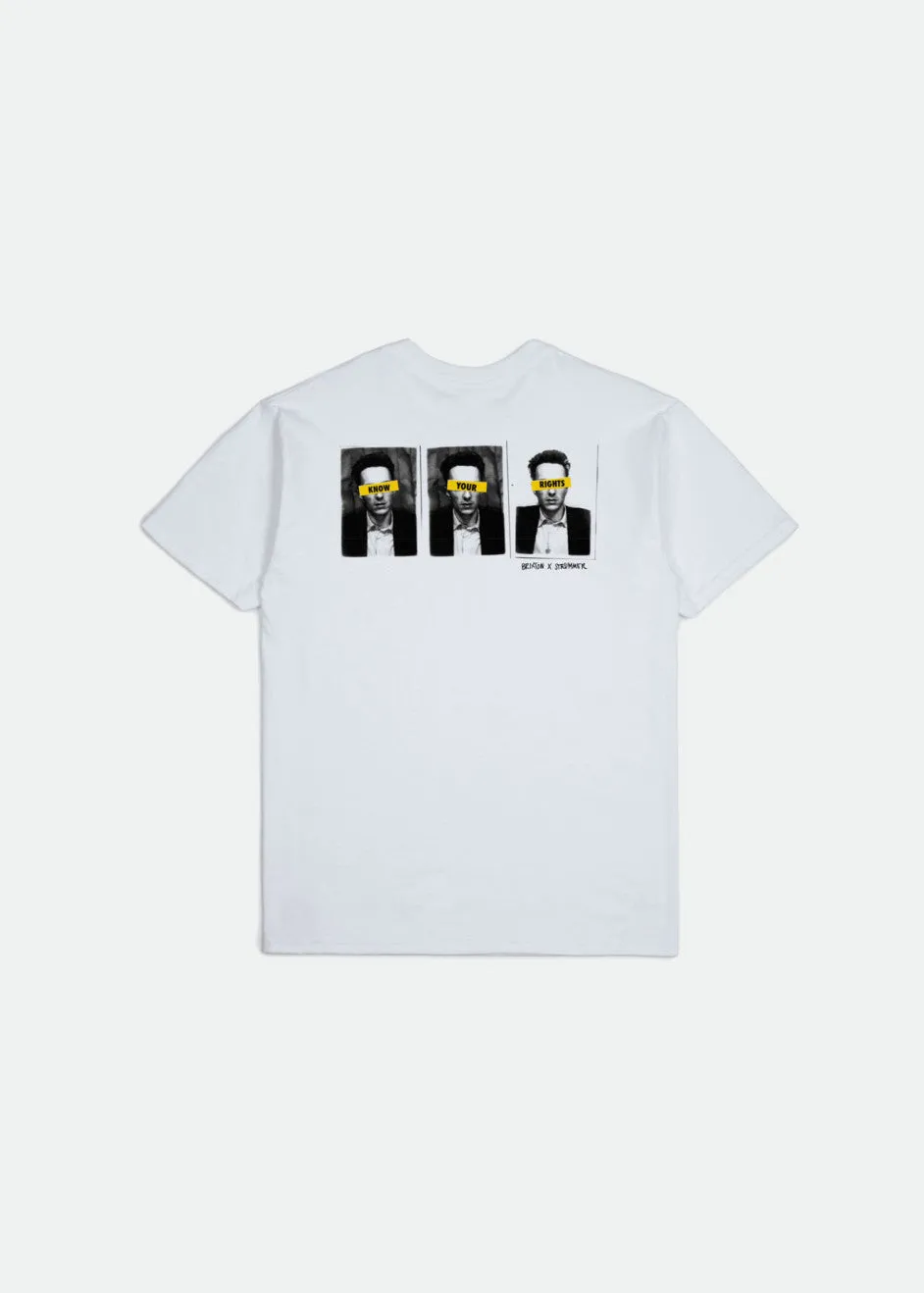 Strummer Know Your Rights S/S Standard Tee - White sold by Brixton product image thumbnail 3