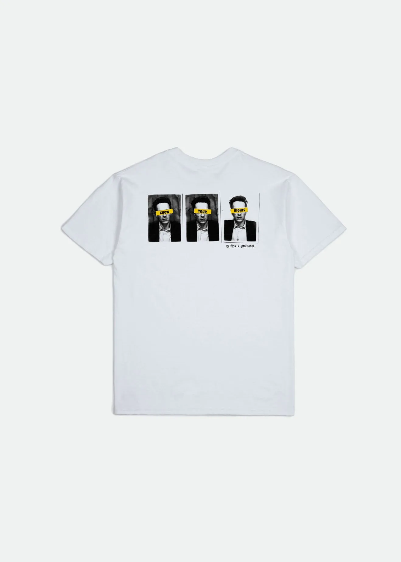 Strummer Know Your Rights S/S Standard Tee - White sold by Brixton product image thumbnail 2