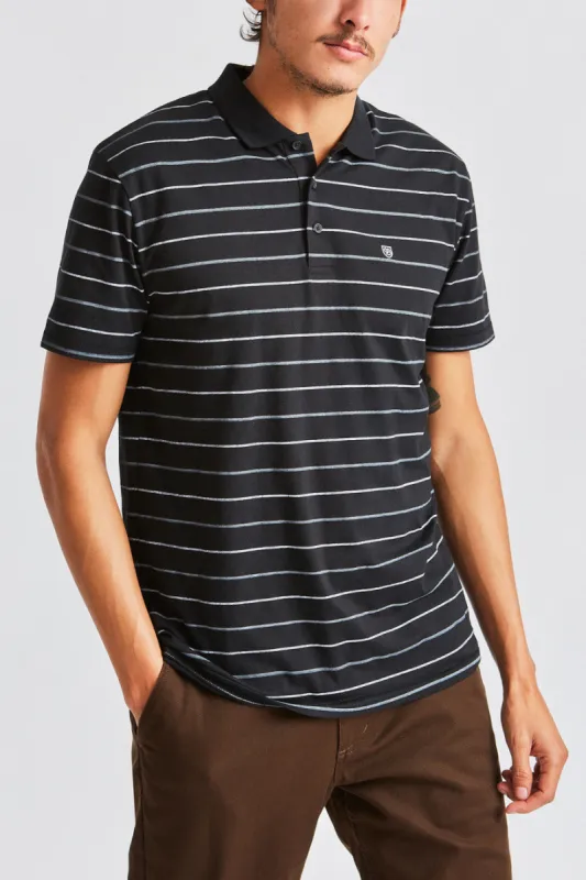 Hilt S/S Polo - Black sold by Brixton
