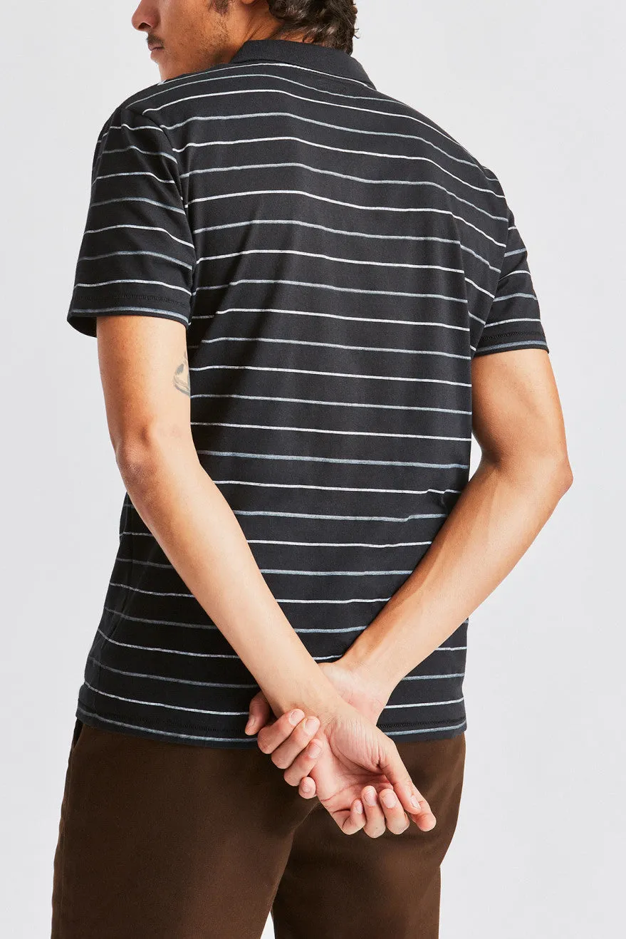 Hilt S/S Polo - Black sold by Brixton product image thumbnail 3