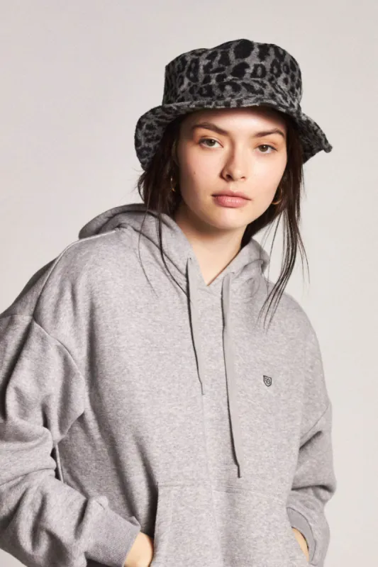 Hardy Womens Bucket Hat - Aluminum/Black Leopard sold by Brixton