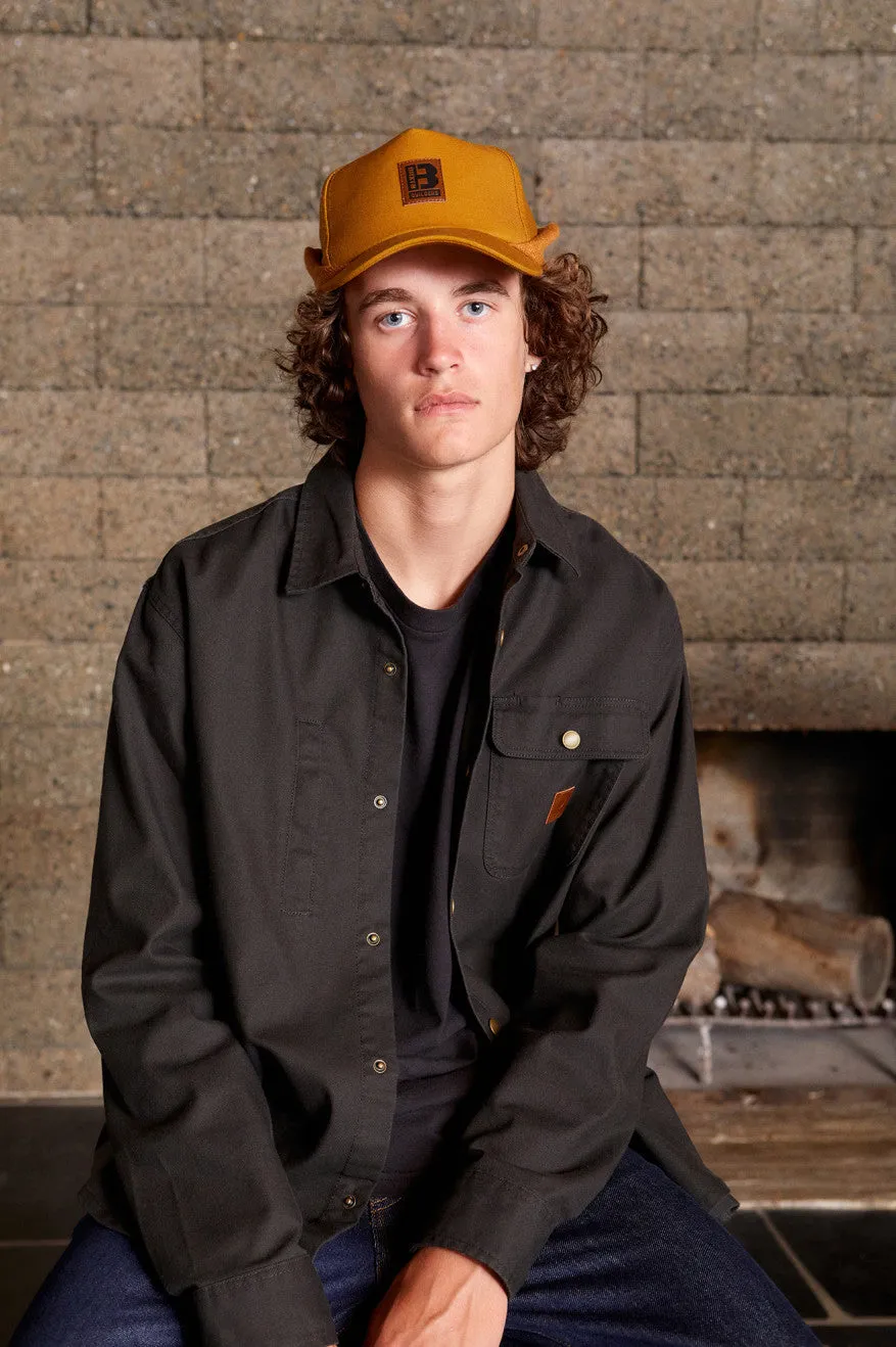 Builders Stretch L/S Overshirt - Washed Black sold by Brixton product image thumbnail 2