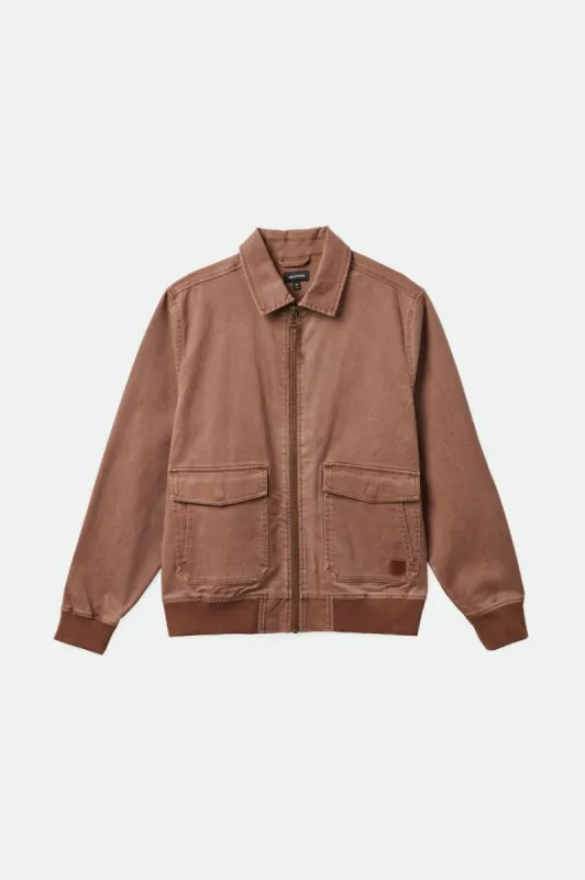 Dillinger Station Jacket - Sepia Sol Wash sold by Brixton