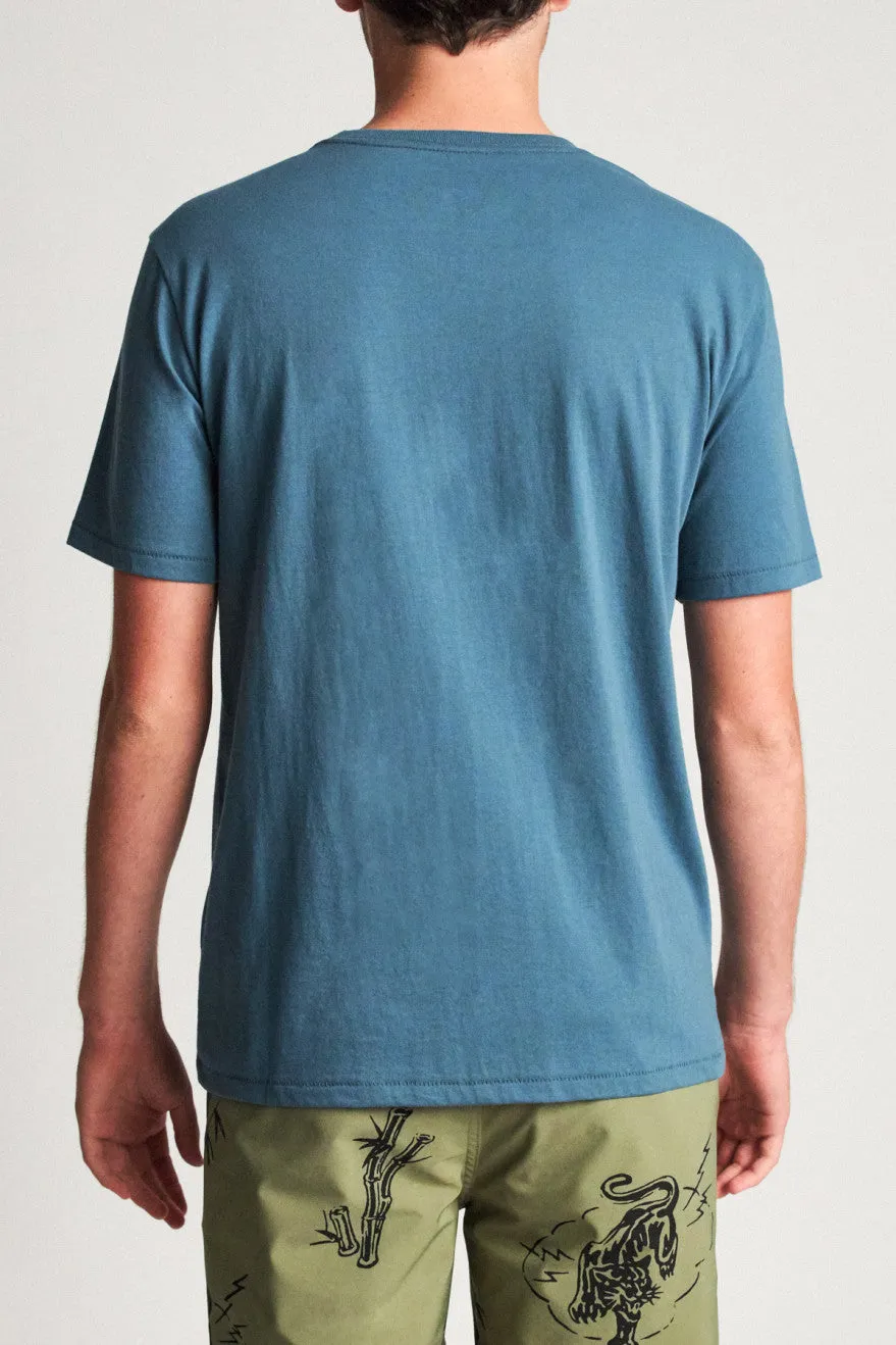 Basic S/S Premium Tee - Orion Blue sold by Brixton product image thumbnail 3