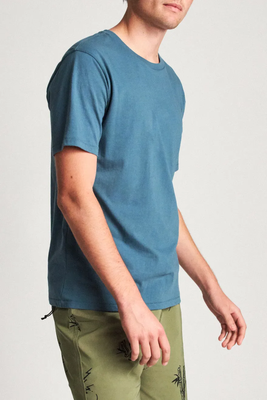 Basic S/S Premium Tee - Orion Blue sold by Brixton product image thumbnail 2
