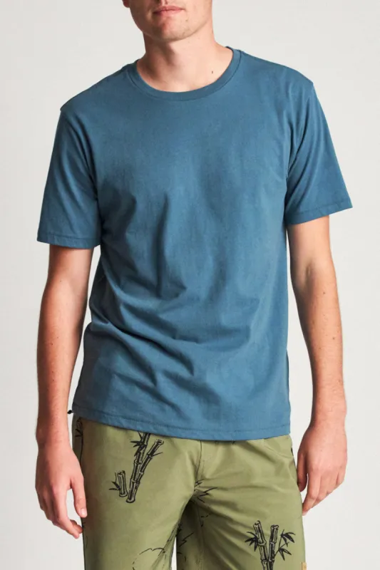 Basic S/S Premium Tee - Orion Blue sold by Brixton