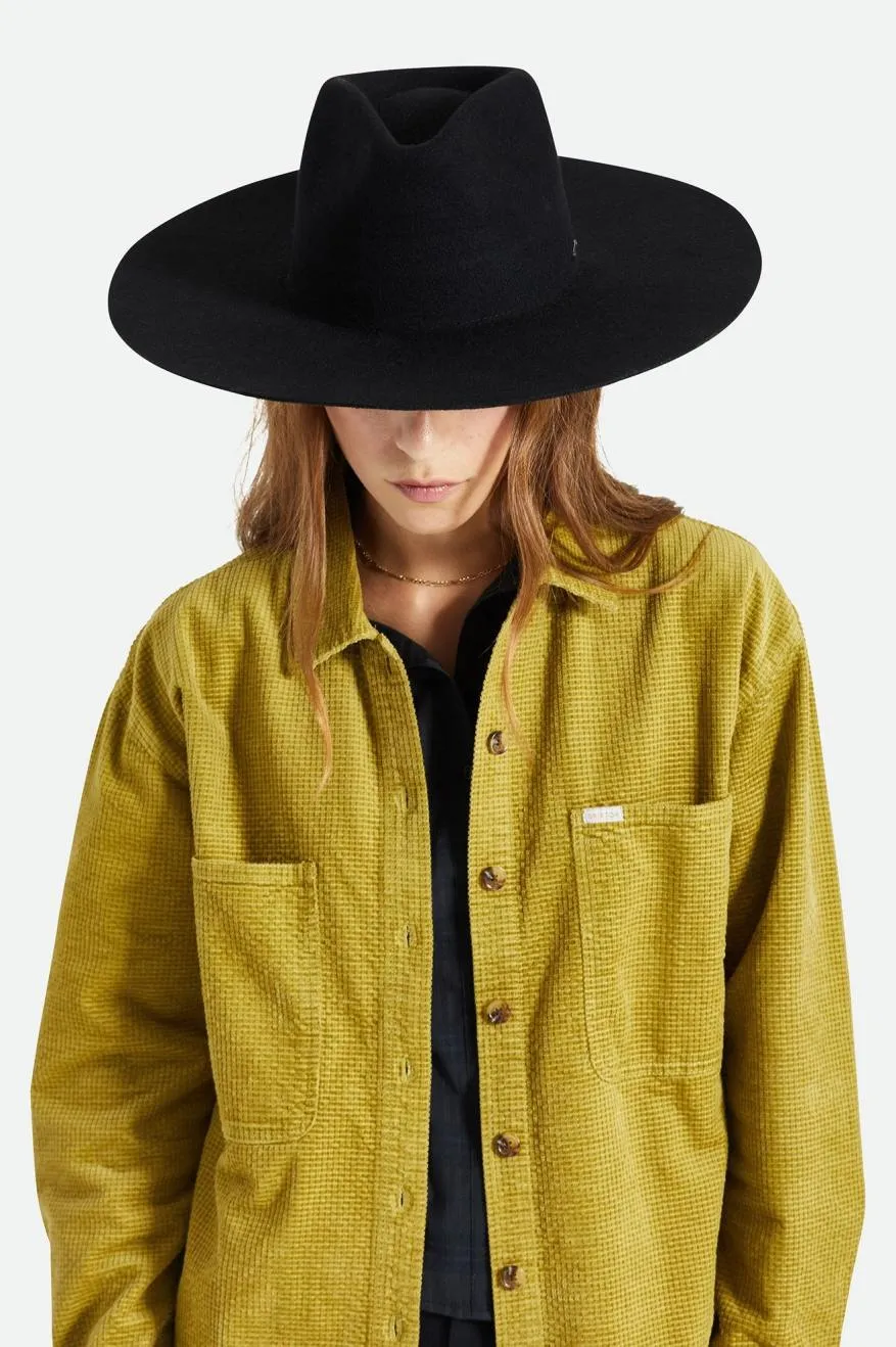 Primrose Felt Fedora - Black sold by Brixton product image thumbnail 3