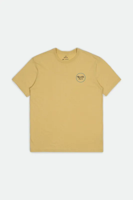 Wheeler II S/S Standard Tee - Blonde sold by Brixton