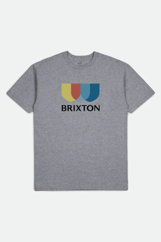 Alton II S/S Standard Tee - Heather Grey sold by Brixton