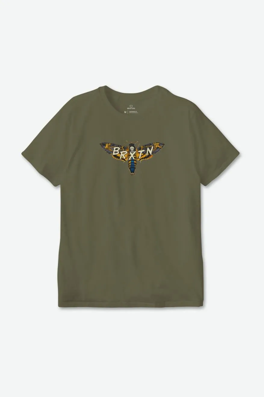 Beeler S/S Standard Tee - Olive Surplus sold by Brixton