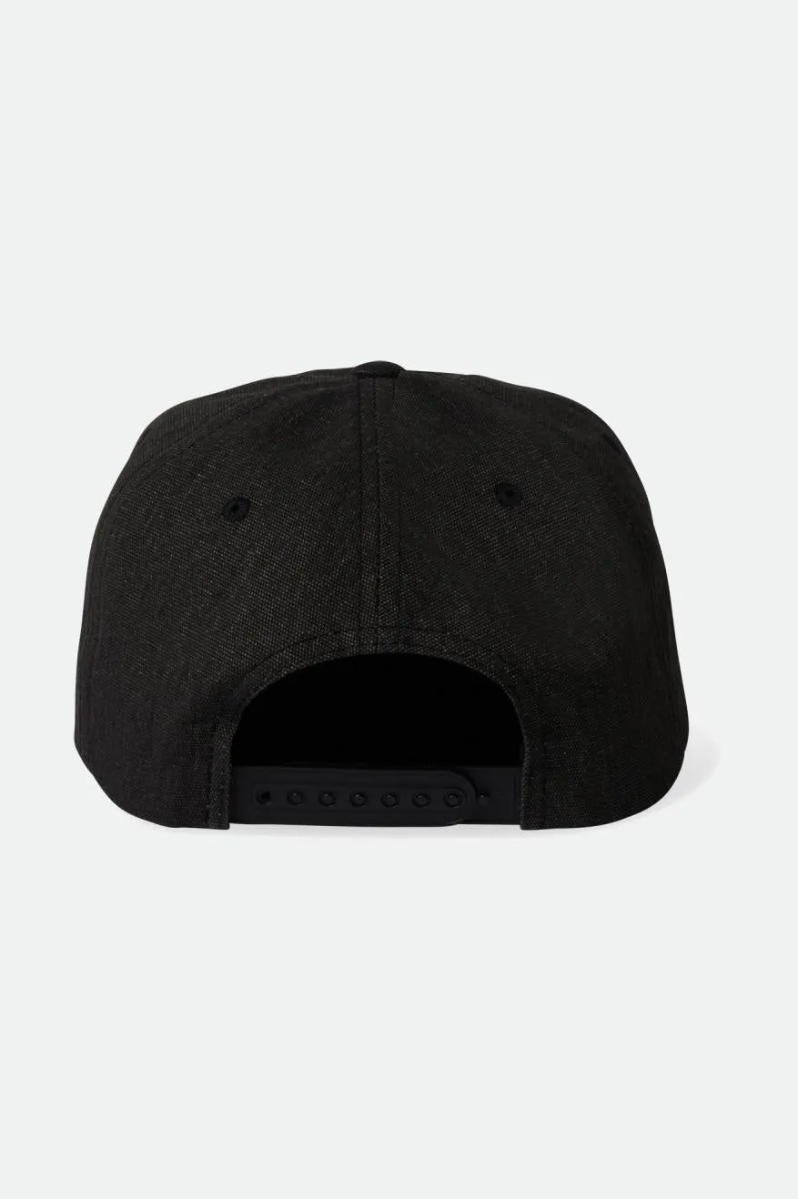 Woodburn MP Snapback - Black Vintage Wash sold by Brixton product image thumbnail 2