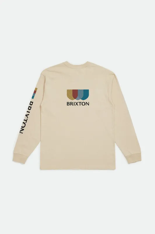 Alton L/S Standard Tee - Sand sold by Brixton