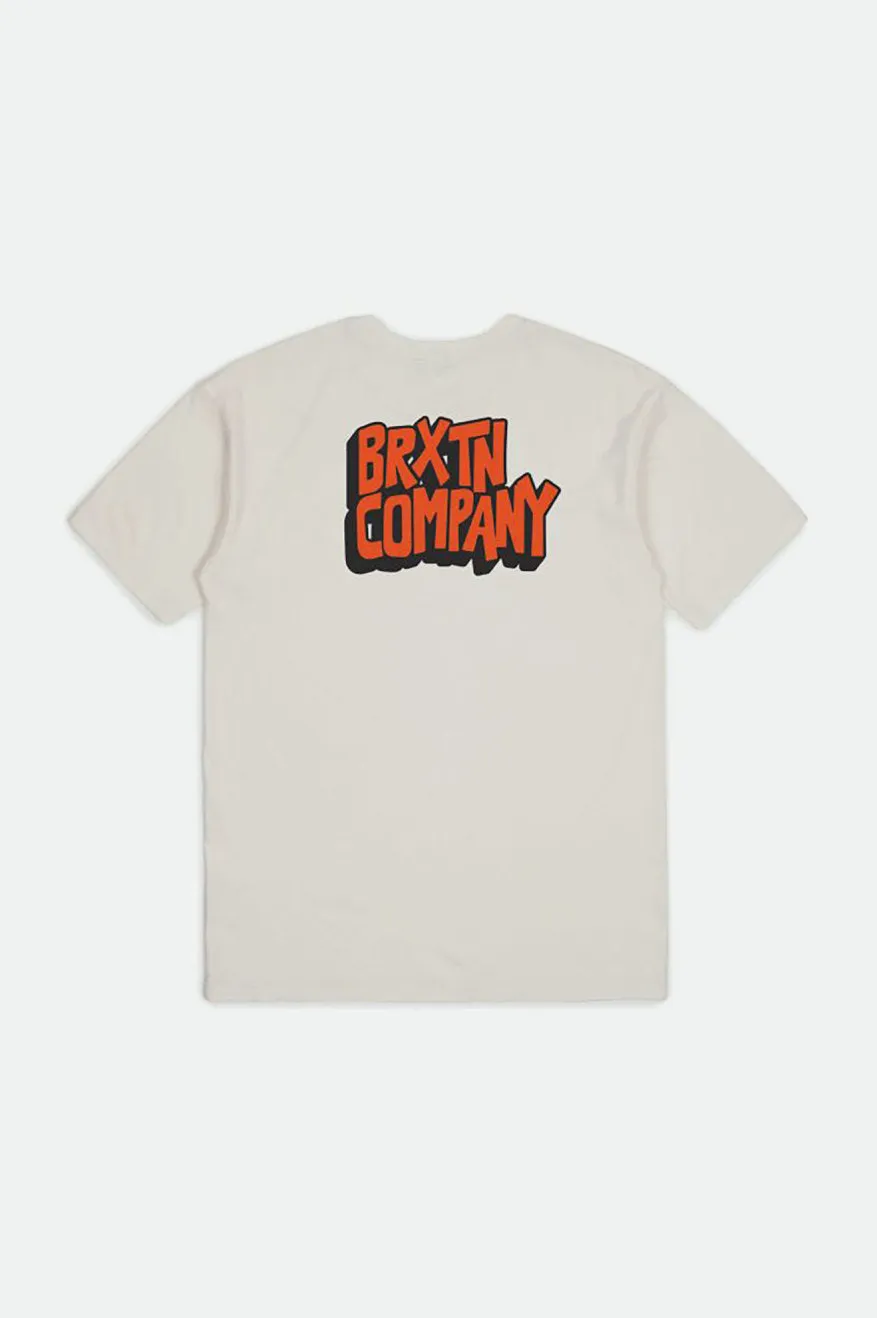 Intake S/S Standard Tee - Off White sold by Brixton product image thumbnail 2