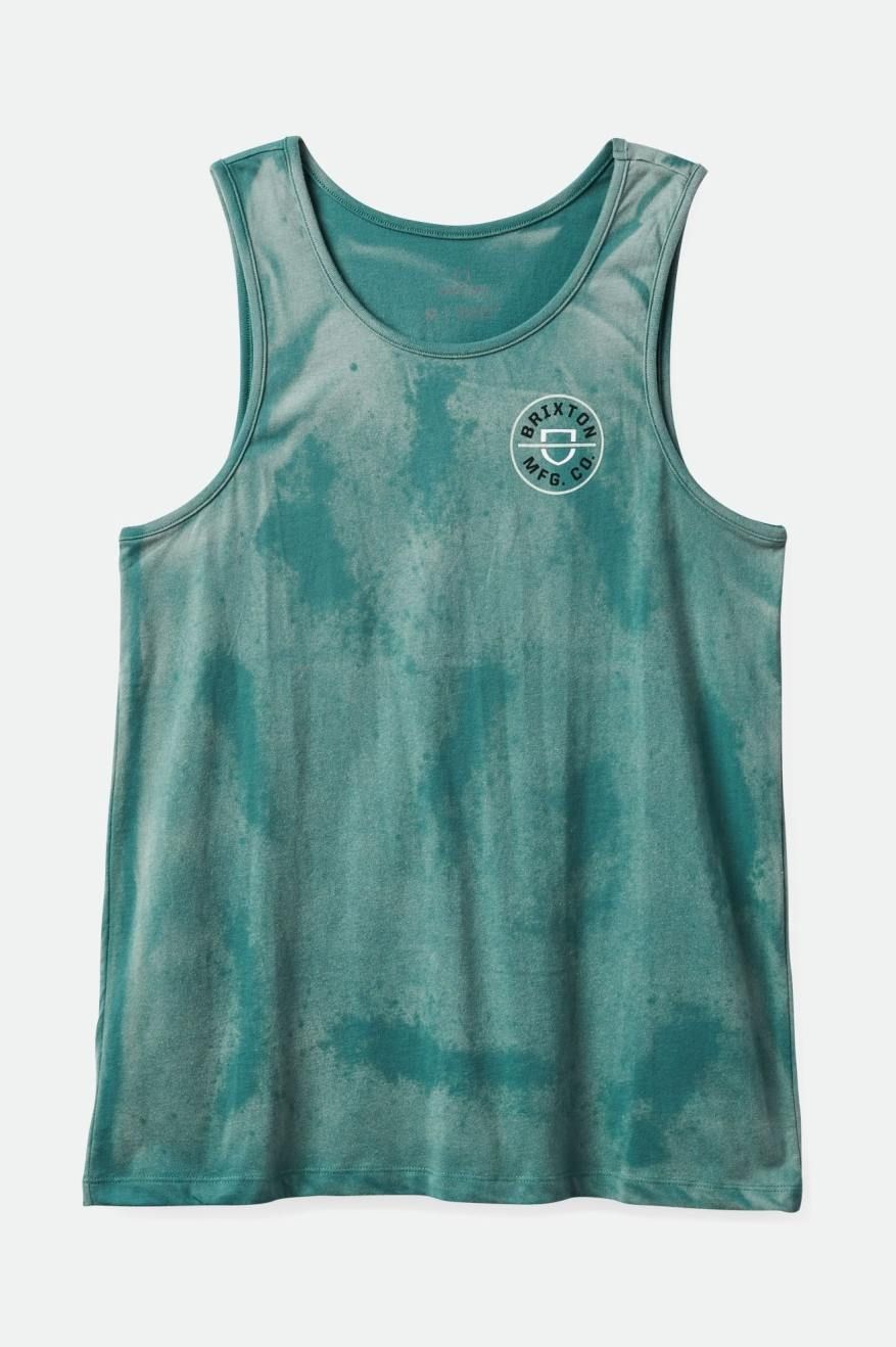 Crest Tank Top - Spruce Sun Wash sold by Brixton