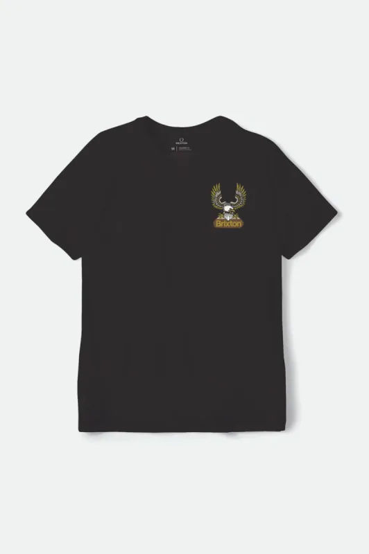 Merrick S/S Standard Tee - Black sold by Brixton