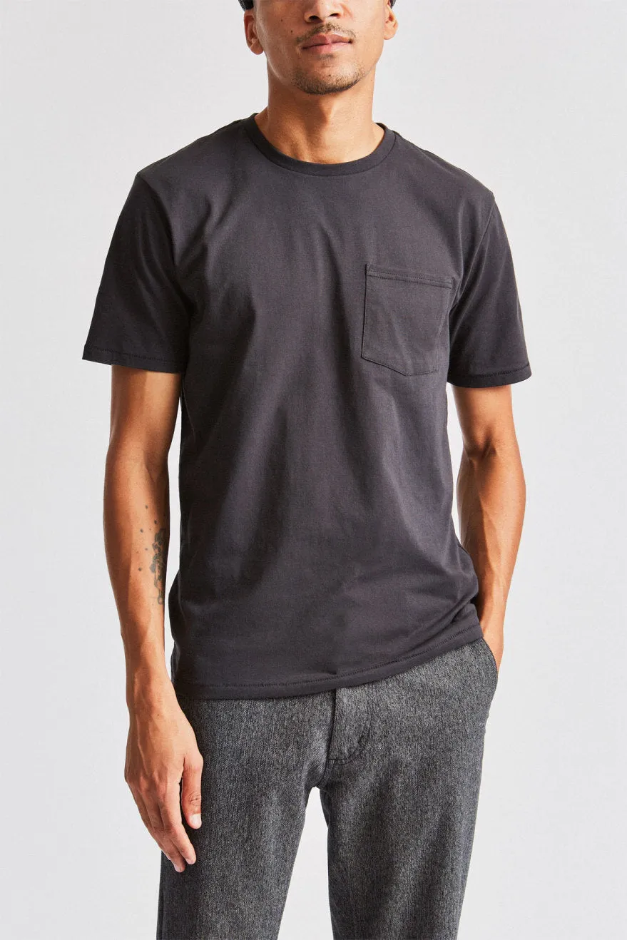 Basic S/S Pocket Tee - Washed Black sold by Brixton product image thumbnail 2