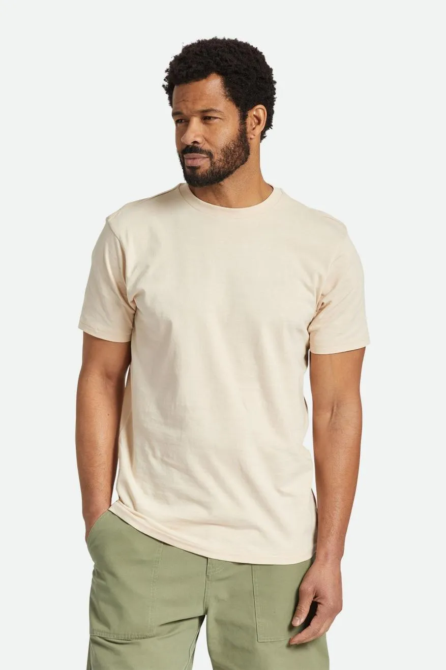 Premium Cotton S/S Tailored Tee - Smoke Grey sold by Brixton
