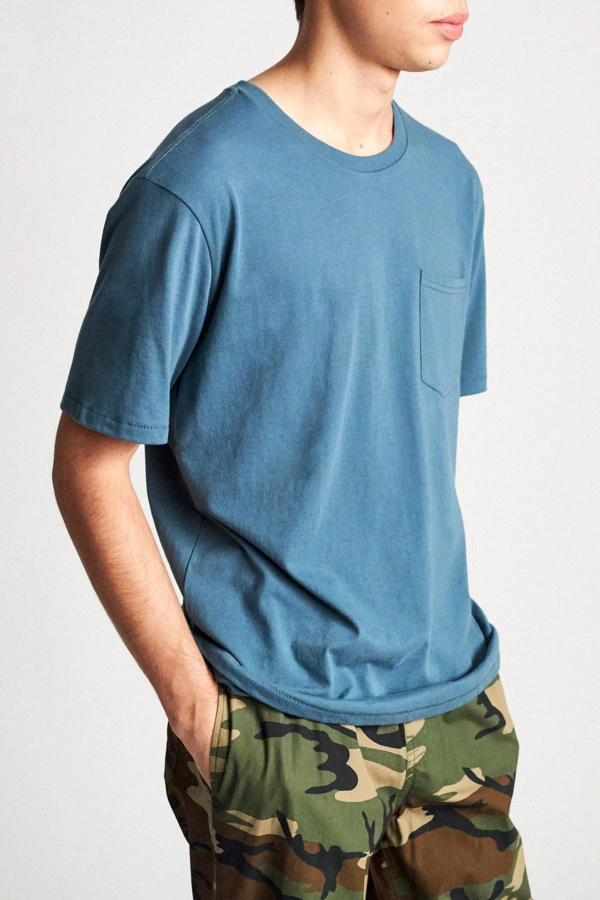 Basic S/S Pocket Tee - Orion Blue sold by Brixton product image thumbnail 4