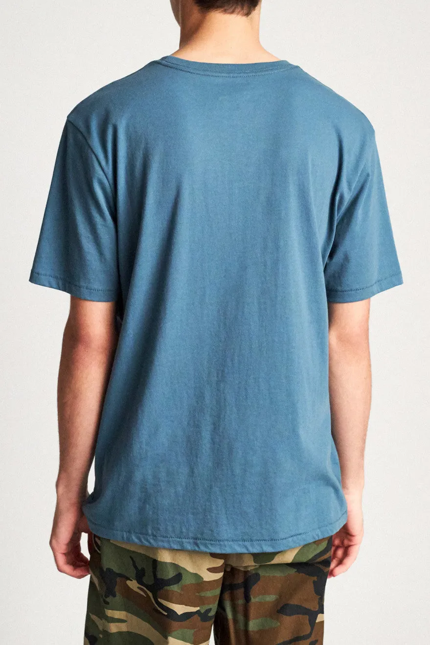 Basic S/S Pocket Tee - Orion Blue sold by Brixton product image thumbnail 3