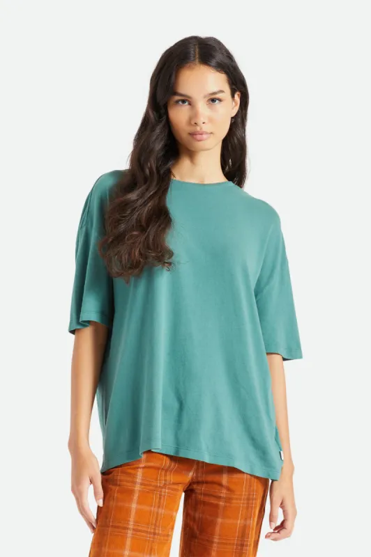Oversized Boyfriend Tee - Emerald sold by Brixton