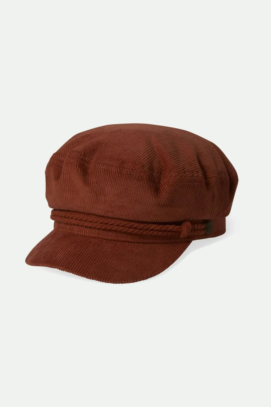 Fiddler Fisherman Cap - Terracotta sold by Brixton
